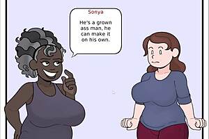 Auntie Helps Fix Problem With Big Tits