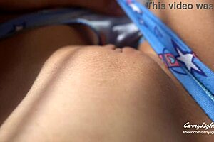 Teen 18Yo Reveals Her Extra Wet Panties in Voyeur Clip