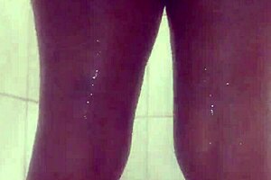 i keep my ebony body clean with homemade masturbation