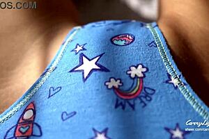 Teen 18Yo Reveals Her Extra Wet Panties in Voyeur Clip