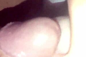 A Hot homemade video of a Busty amateur giving a professional blowjob to her friend while her husband is working