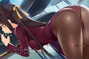 Chikan ochi - blowjob in stockings!