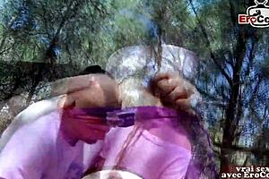 French Teen With Small Tits Fucks In Forest