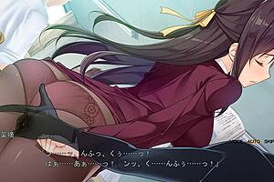 Chikan ochi - blowjob in stockings!