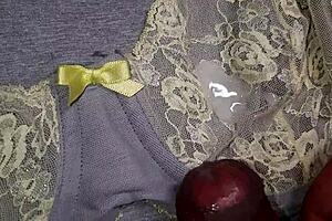 friend's sexy lingerie for hot masturbation sessions