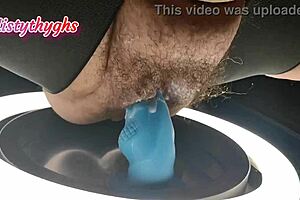 MistyThyghs Takes Cum-Covered Fat Cock