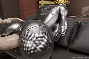 Ballerina from Atomic Heart in POV loop