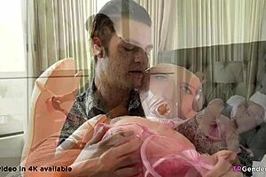 Ts Aubrey Kate transforms into living sex doll