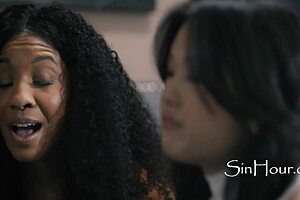 Lulu Chu and September Reign explore lesbian desires in this parody with Tommy Pistol