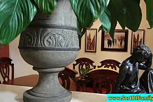 Stepsister eagerly sucks stepbrother's cock in this reality scene