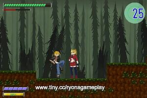 Cute blonde dives into wild hentai sex with men in forbidden erotic game scenes. What's her next move?