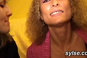 Amateur milfs and teen share public sex?