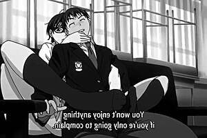 Anime Character Performing A Footjob In Hentai Style