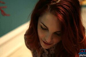 spanish ginger teen takes control with pussy and blowjob