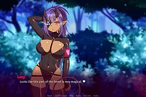 Blonde Lucy deals with lesbian anime problems in part 5