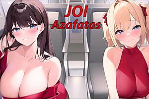 joi hentai with flight attendants on plane in spanish