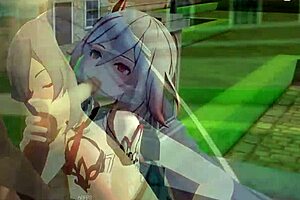 Fu Hua Sucking Hard in AKT 3D Hentai Collection Video