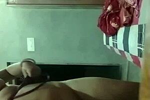 I watch this Indian milf use dildo on her pussy in webcam show