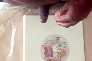 Wow, using clear overlay binder as latex for wild college porn tribute!