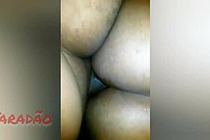 i'm in lingerie with big tits gettin a handjob and swallowin cum