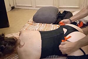 feeling slutty in satin panties getting anal