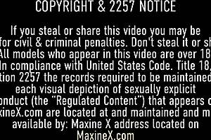 Maxine x shoves huge toy