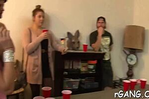 Admirable Gangbang With Rough Blowjobs