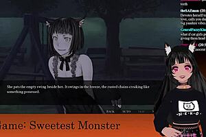Vtuber Lewdneko Plays Sweetest Monster Part 2