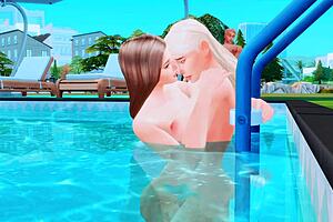 young wife cheats on husband cuckold with futanari girlfriend sims 4 anime hentai sfm