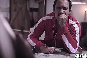 horny babes in group blowjob session with big cocks