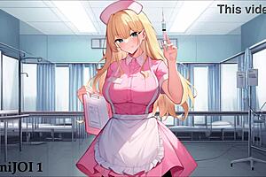 Hentai jerk off instructions with nurse and bride