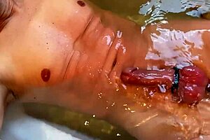 underwater cock ring action captured in slow motion for voyeur fetish fans