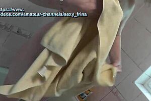 Ever seen a sexy milf shaving hairy armpits in steamy bathroom shower?