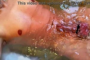 underwater cock ring action captured in slow motion for voyeur fetish fans