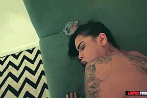 Brunette natural offers pussy and ass in POV, contrasting innocence with wild action