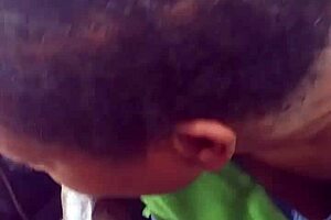 Slut Sucking My Dick Outside in Public with Sloppy Wet Action