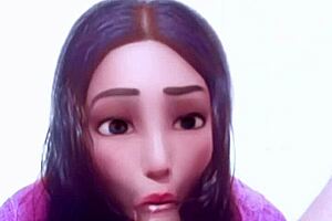 Intense Deepthroat Blowjob With Gagging On Big Cock