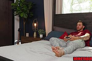 Hot Jock Carter Woods Teaches Young Stepbrother Deepthroat And Anal In Gay Taboo Sex!