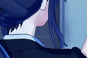 Mature New Employee With Big Tits Plays Seductive Game In 3D Anime.