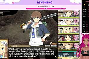 Vtuber Lewdneko Plays Evenicle Part 15 With Intense Hentai Action!