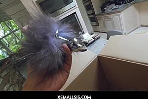 Xsmall 18+Sis - Ashley Adams Takes Stepbro In Her Ass. She moans loudly as he thrusts deep.