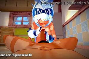 Discover uncensored hentai of Genshin's Mualani in 3D