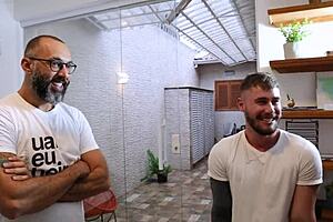 Caught cheating in the kitchen? Watch the cuckold payback with monster cock