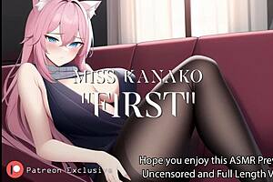 Asmr audio i get so shy doing this for the first time catgirl bj asmr with big tits sucking