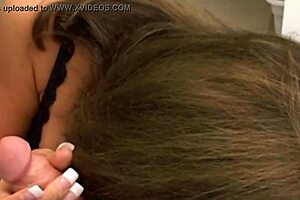 Big tits caught in titjob action