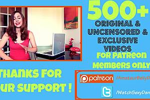 Super hot teen dances in lingerie while fucking