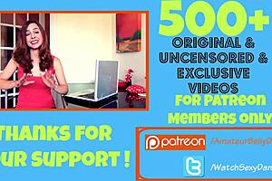 Super hot teen dances in lingerie while fucking