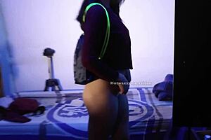 she's playing with toys and getting fucked doggystyle