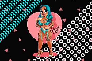 two hot topless milfs making an ass pie