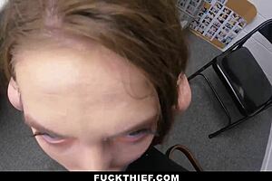 teen caught shoplifting learns lesson with bent over instruction